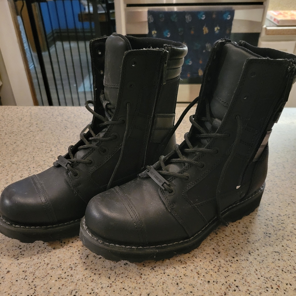 Harley Davidson Boxbury Mens Leather Riding Boots SZ 10 NEW